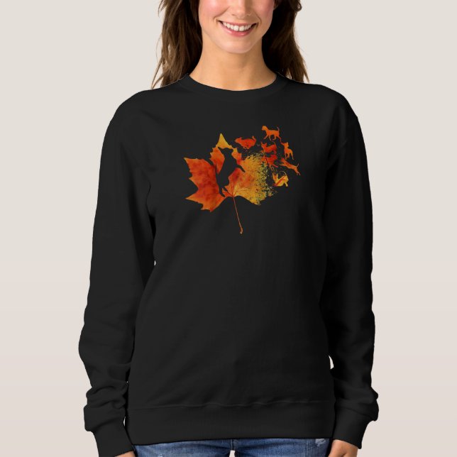 Moletom Mapuahua Leaf Fall Hello Autumn Dog Pet Ra (Frente)