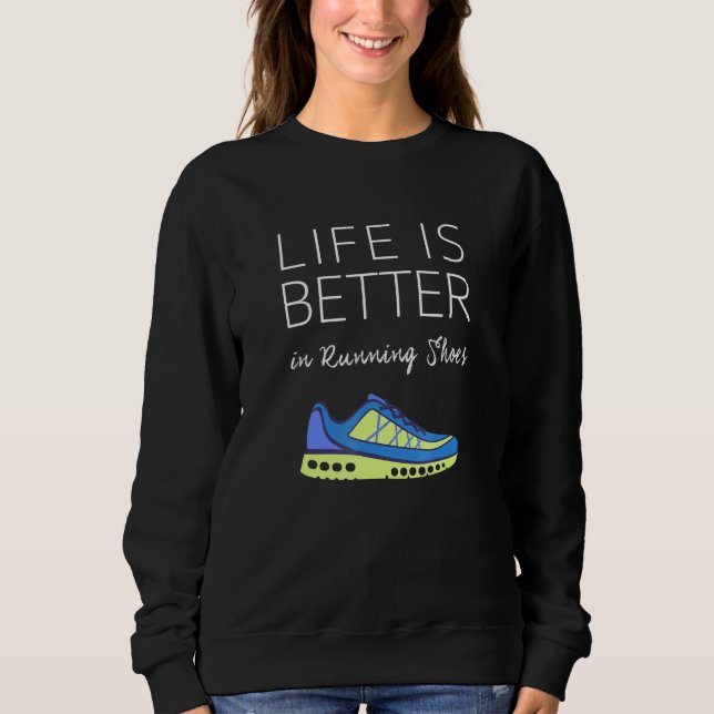 Moletom Marathon Runner Tee - A Vida É Melhor Em Ru (Frente)