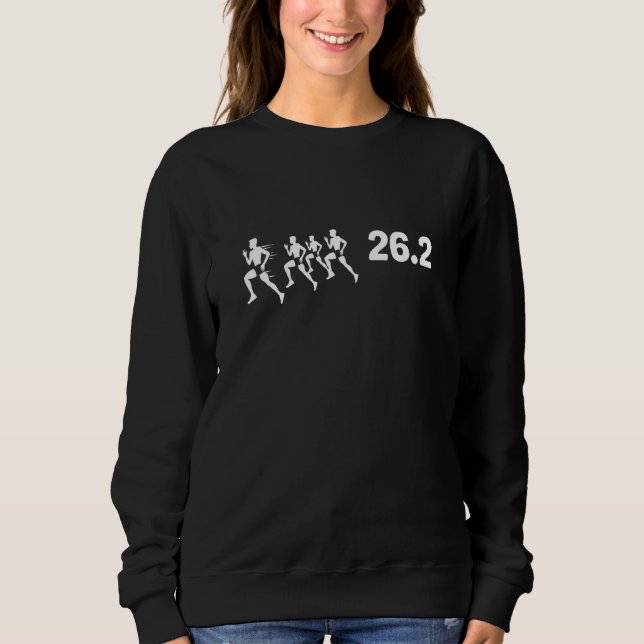 Moletom Maratona Correndo 26 Maratona De 2 Milhas (Frente)
