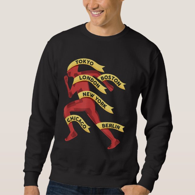 Moletom Maratona Majors Maraton Runner 26.2 Shirt (Frente)