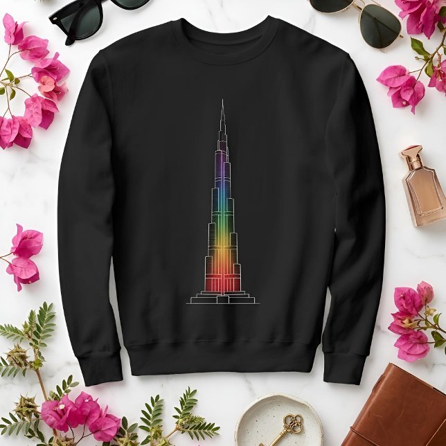 Moletom Marcos em Luz | Burj Khalifa (Flat Lay)