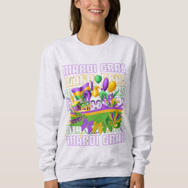 Moletom MARDI GRAS Coquette Mascarada (Frente)