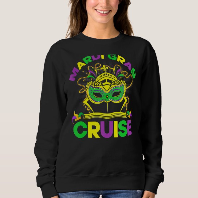 Moletom Mardi Gras Cruise Mask Cruise Carnaval Fe (Frente)