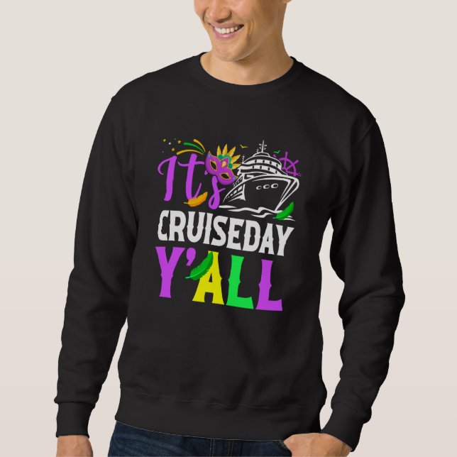 Moletom Mardi Gras Cruiseday Y'all celebrations parade par (Frente)