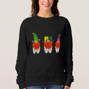 Moletom Mardi Gras Gnome Dental Hygienist Doutor Jes
