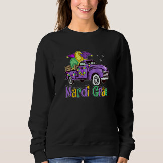 Moletom Mardi Gras Truck  Mardi Gras Hat Beads Fleur De Ly