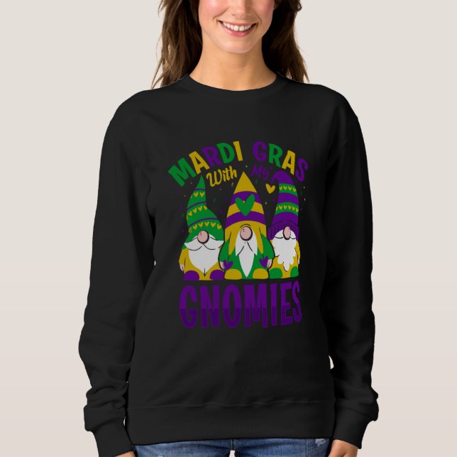 Moletom Mardi Gras With my Gnomies celebrations parade par (Frente)