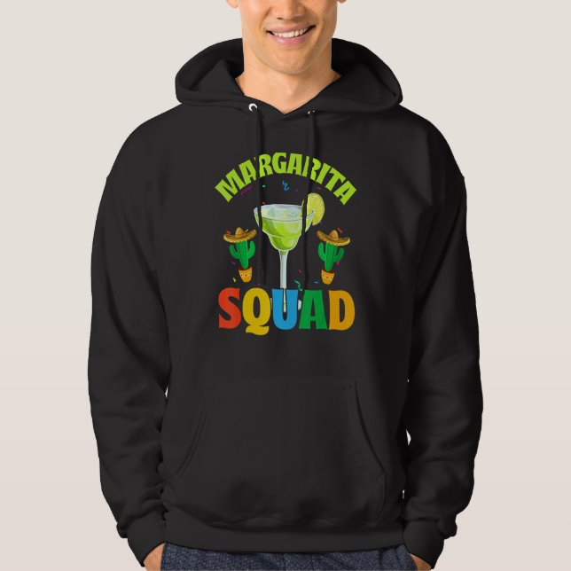 Moletom Margarita Squad Sombrero Cactus Cinco Mexicanos De (Frente)