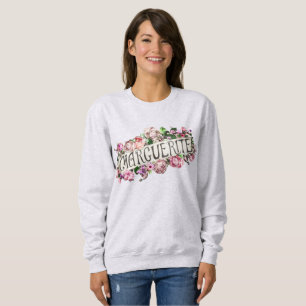 Moletom Marguerite Nome Vintage Floral Banner Cute & Girly