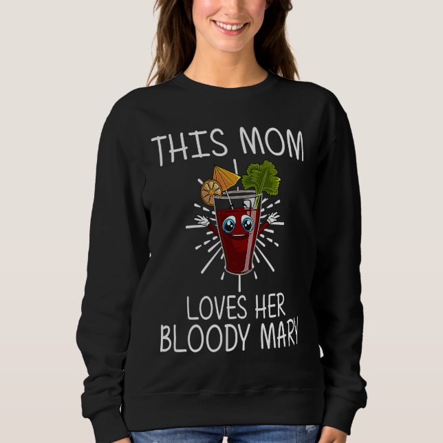 Moletom Maria Sangrenta  Mãe Mulheres Misturam Vodca Beben (Frente)