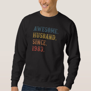 Moletom Marido Impressionante Retro Desde 1983 39 Anive Ca
