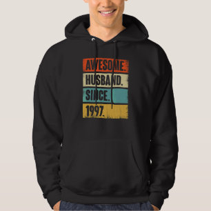Moletom Marido Impressionante Retro Desde 1997 25 Aniver C