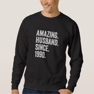 Moletom Marido Incrível De Mens Desde 1990 32nd Wedding An