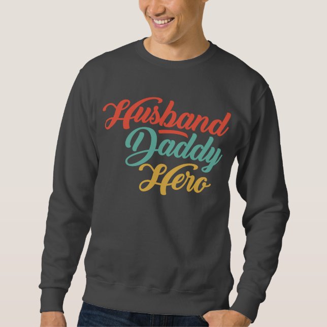 Moletom Marido, Pai, Herói (Frente)