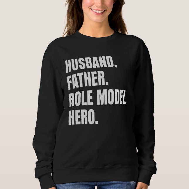 Moletom Marido Pai Modelo Herói Do Pai Pais D (Frente)