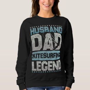 Moletom Marido Surfista Pai Lenda do Kite Surf Kite Surfi