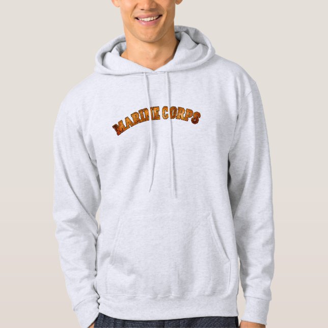 Moletom "Marine Corps" bold text hoodie (Frente)