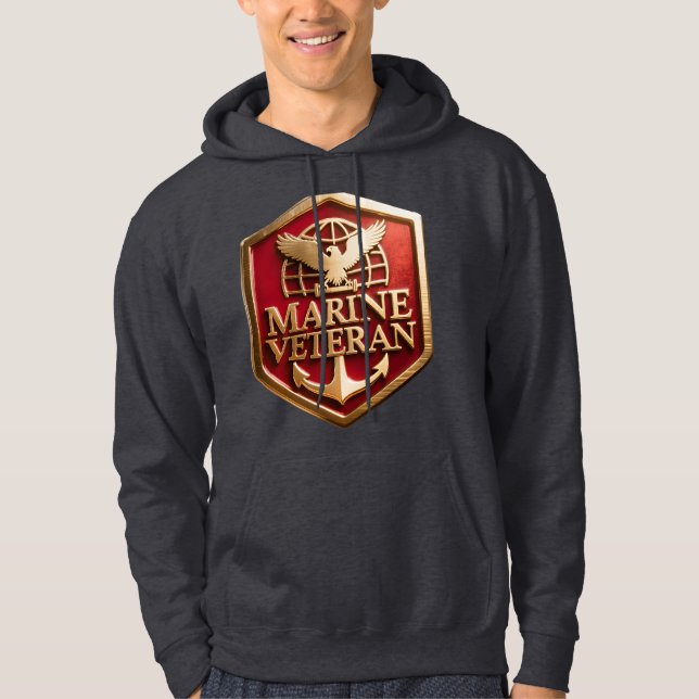 Moletom Marine Veteran Hoodie (Frente)