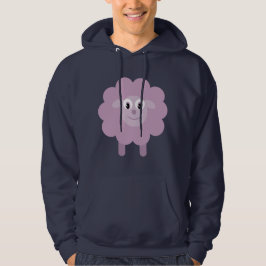 Moletom Marinho bonito Hoody dos carneiros dos desenhos