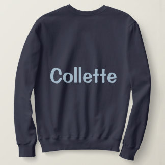 Moletom Marinho de nome personalizado Blue Women's Sweatsh