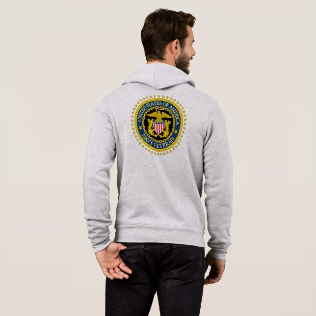 Moletom Marinho Veteran Hoodie (Parte Traseira Completa)