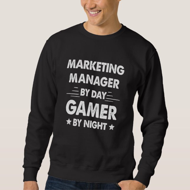 Moletom Marketing Manager By Day Gamer By Night (Frente)