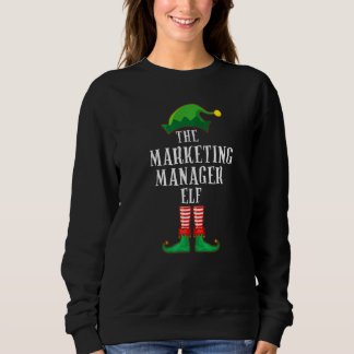 Moletom Marketing Manager Elf Matching Family Group Christ
