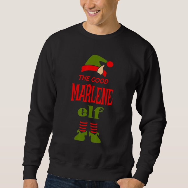 Moletom MARLENE Elf Good Christmas Matching Pajama Party (Frente)