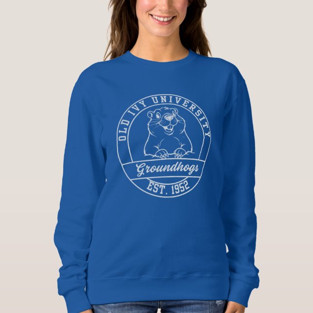 Moletom Maroon Groundhogs Dark Sweatshirt - Women's (Frente)