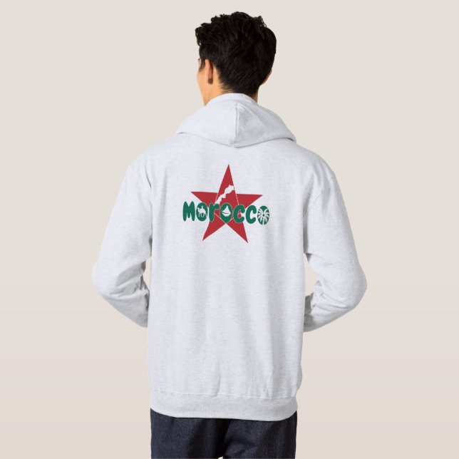 Moletom Marrocos é um patrimônio que se usa com orgulho (Parte Traseira Completa)