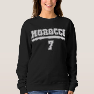 Moletom Marrocos Flag Vintage Style Retro Marroquino Futeb