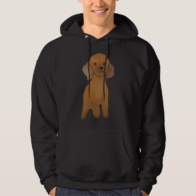 Moletom Marrom Poodle Dog Puppy (Frente)