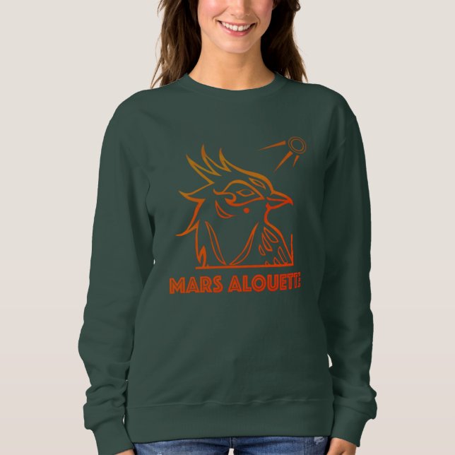 Moletom Mars Alouette sweatshirt vert foncé (Frente)