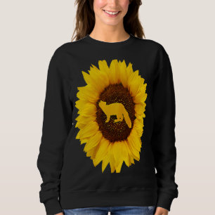 Moletom Marten Para Homens Mustelid Animal Sunflower