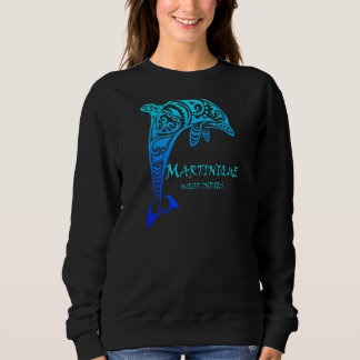 Moletom Martinique West Indies Vintage Tribal Dolphin Vaca