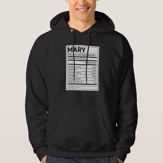 Moletom Mary Nutrition Information Problem Solving Duro Wo (Frente)