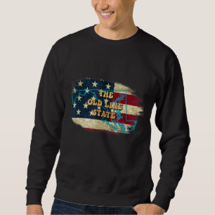 Moletom Maryland Md Us Flag Motto