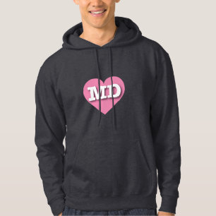 Moletom Maryland Pink Heart - Eu amo MD