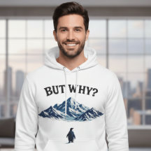 Mas Por Quê? Capuz de Pinguim – Pinguim Confuso En