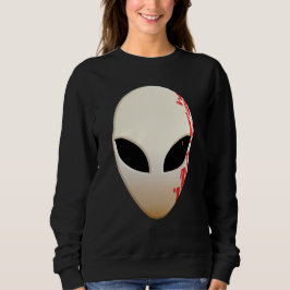 Moletom Máscara Alien com Marcações Futuristas