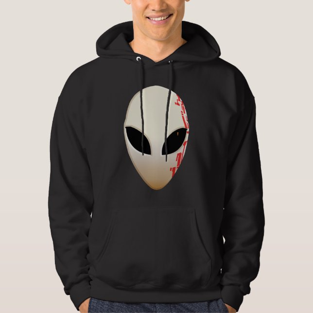 Moletom Máscara Alien com Marcações Futuristas (Frente)