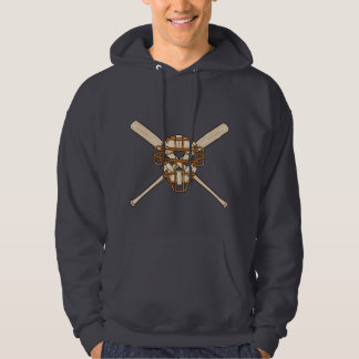 Moletom máscara de caça e ícone de baseball de morcegos