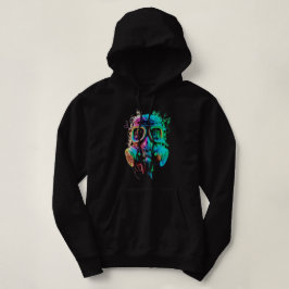 Moletom Máscara de Gás Neon: Arte Vibrante Caos
