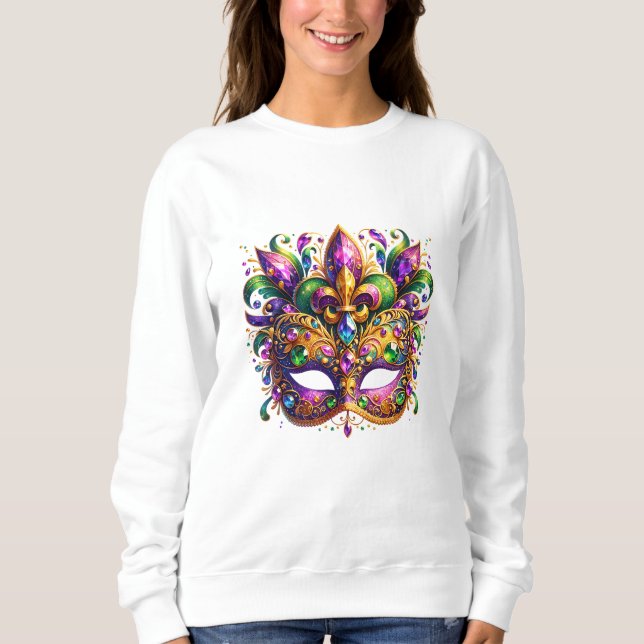 Moletom Máscara de Mardi Gras  (Frente)