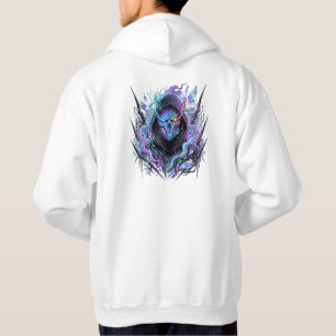 Moletom Máscara de Psicópata Cibernético Grafismo Neon C
