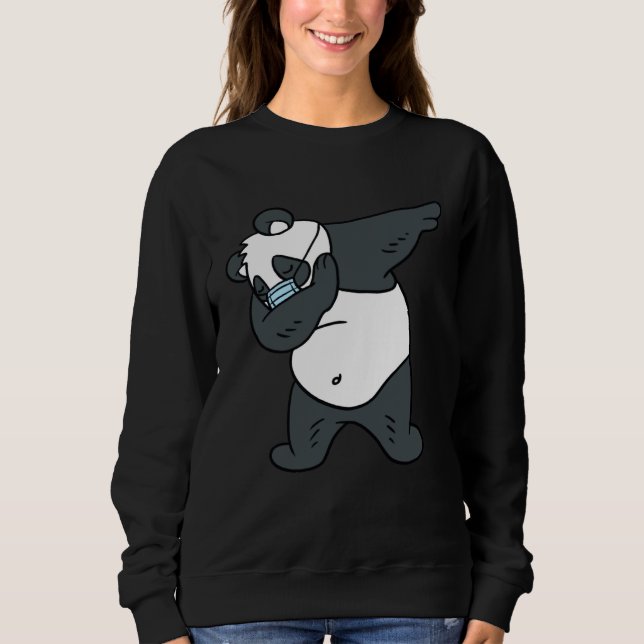 Moletom Máscara Facial do Panda Dabbing (Frente)