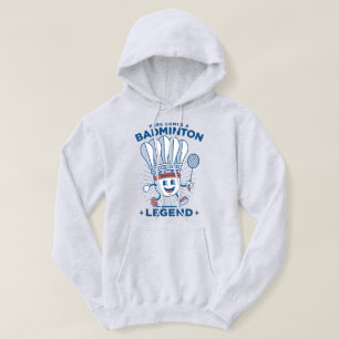 Moletom Mascote "Aqui Vem uma Lenda do Badminton"
