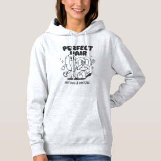 Moletom Mascote de Cachorro Quente e Pretzel Vintage - Ret