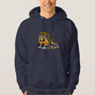 Moletom Mascote de comida de taco fofo correndo