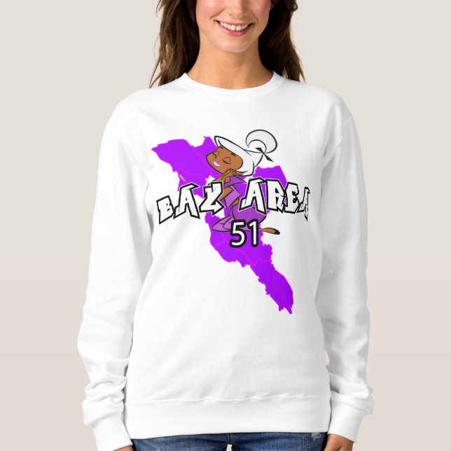 Moletom Mascote de Menina BayArea51 (Frente)
